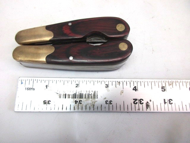 HUSKY 25 Years 25th Anniversary Limited Edition Multi-Tool Brass Wood vintage