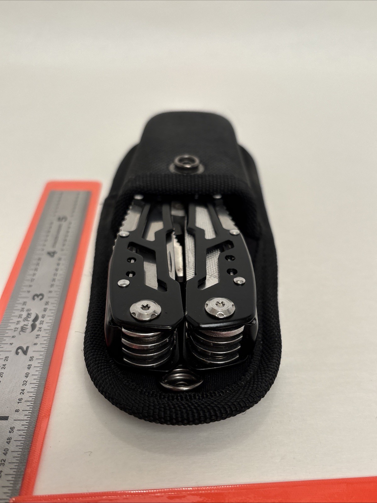 FANGFO Multi-Tool Black Tactical Heavy Duty Pocket Pliers EDC Tool w/ Sheath