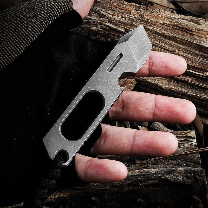 New Titanium Alloy Pocket Pry Bar Crowbar Opener Portable Outdoor EDC Multi Tool