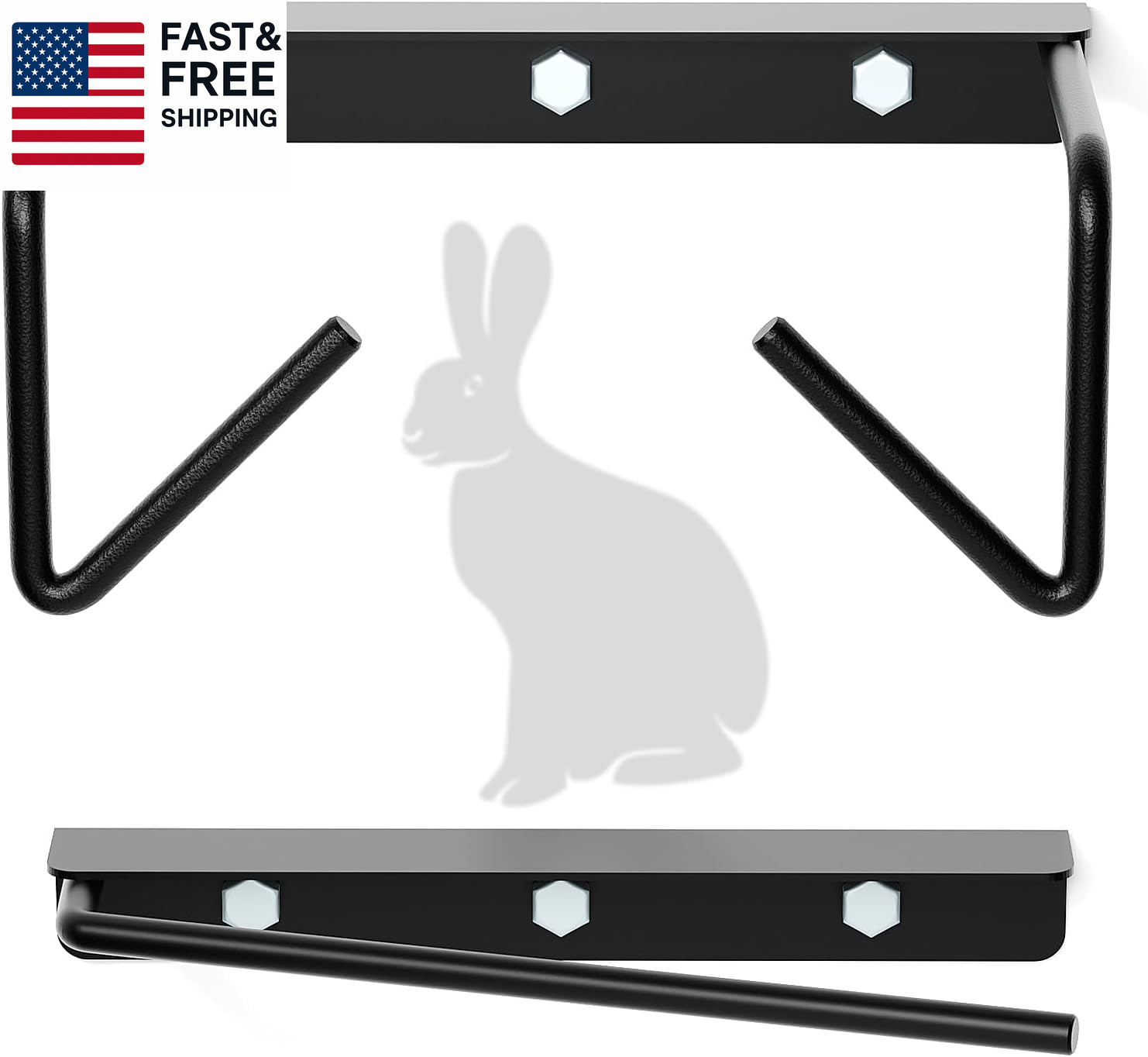 Rabbit Dislocator Skinning Tool Set, Cervical Dislocation Tool, Heavy Metal Mat