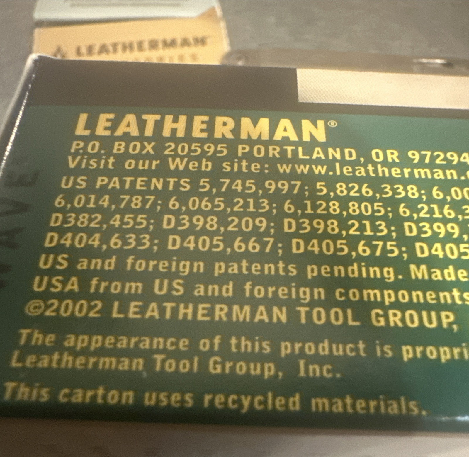 Vintage The Original Leatherman Wave Multi-Tool Nylon Sheath NOS Rare 2002