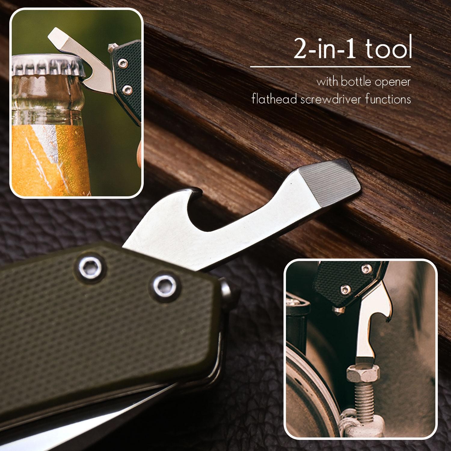 Sanrenmu 7106 Multi-function Folding Knife Camping Hiking Repairs Edc Tool
