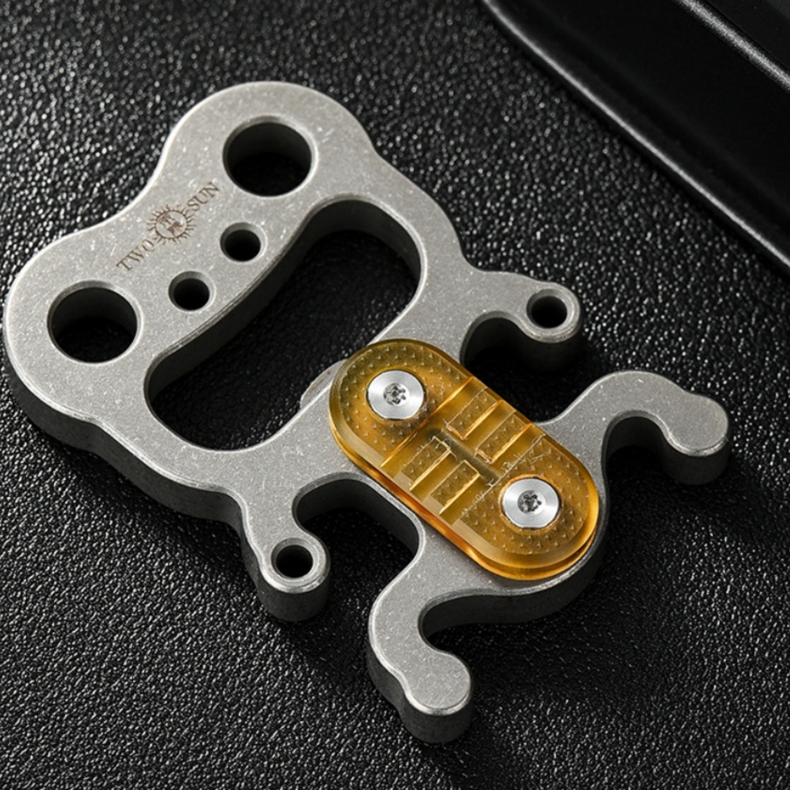 Titanium Alloy EDC Outdoor Multi-Tool Frog Shape Bottle Opener Keychain