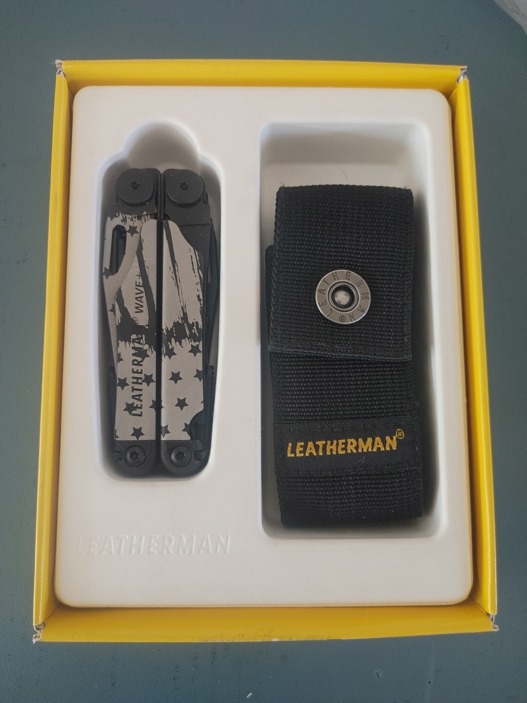 Leatherman X002P3K9MZ Limited Edition Black Stars & Strips Wave Plus New