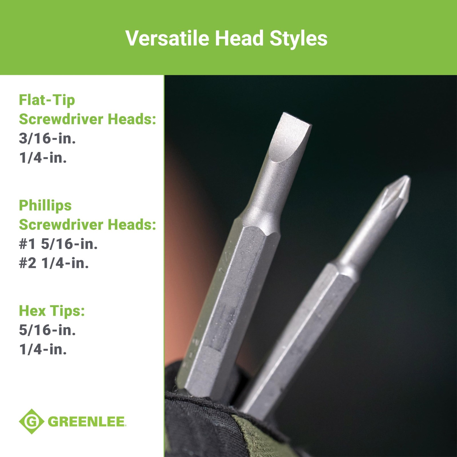015342C 6in1 MultiTool Screwdriver with Slotted, Phillips and Hex…
