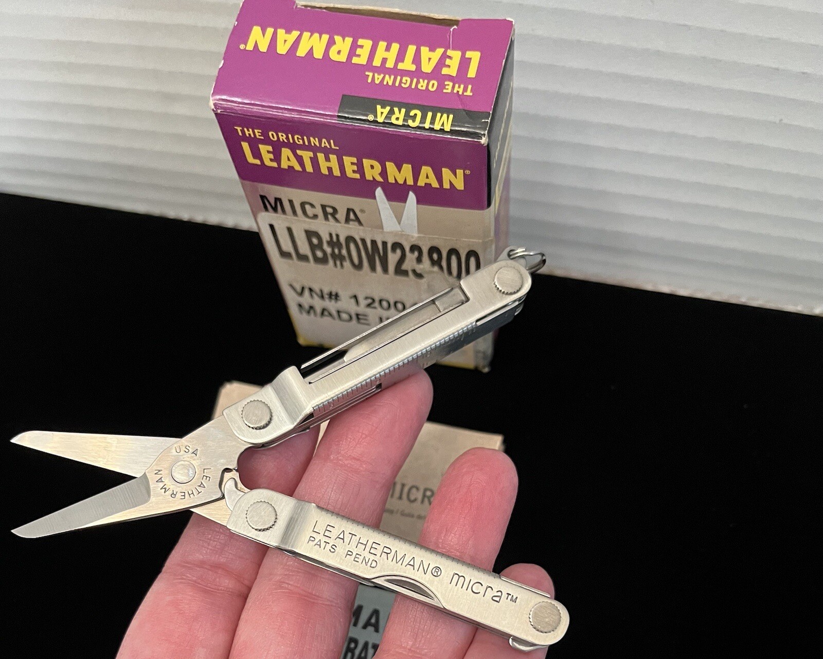 Vintage Leatherman Micra Multi-Tool Pocket Knife Engraved DAD
