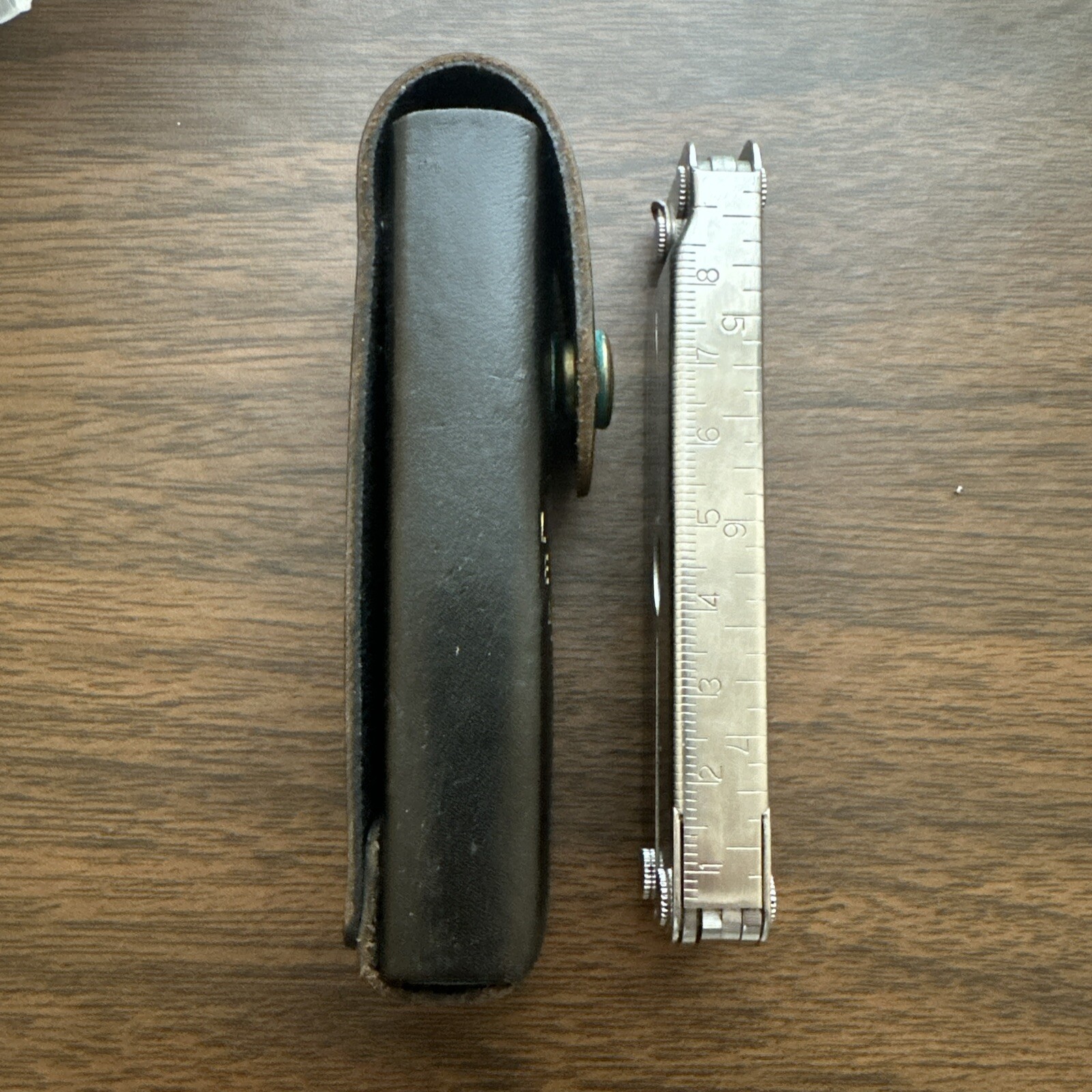 2002 “Siemens” Leatherman PST II Leather Sheath, Scissors, fish hook file, combo
