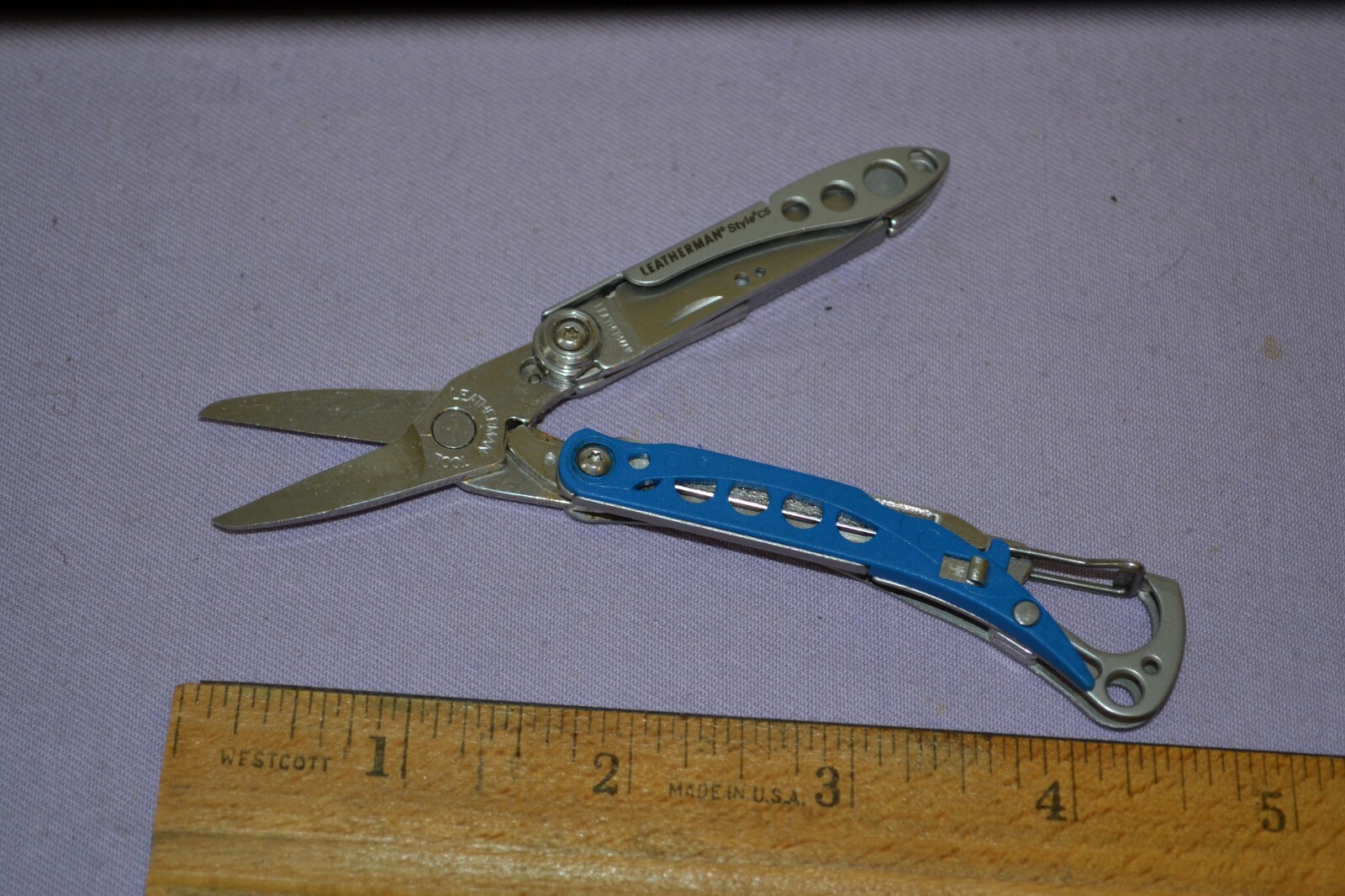 Leatherman Style CS Blue Stainless Multi-Tool Knife USA – Discontinued — Great