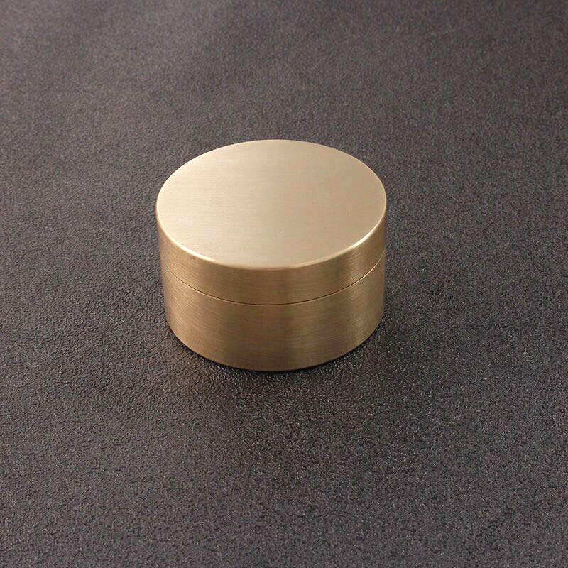 HotEDC Large Solid Brass Waterproof Box Outdoor Travel Home Pill Case SealedTank