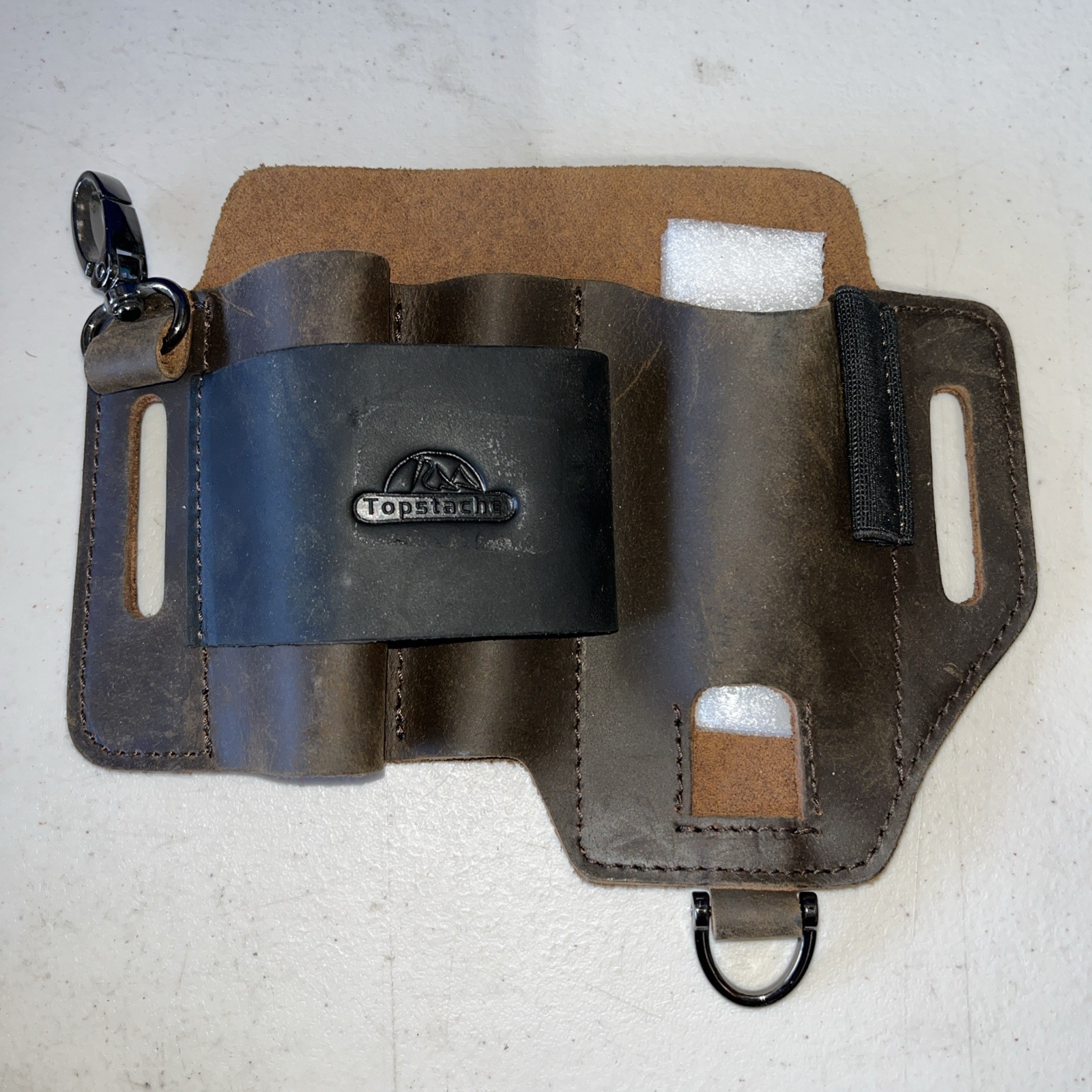 Topstache Leather Sheath Multitool Belt EDC Pouch Organizer Work Daily Use