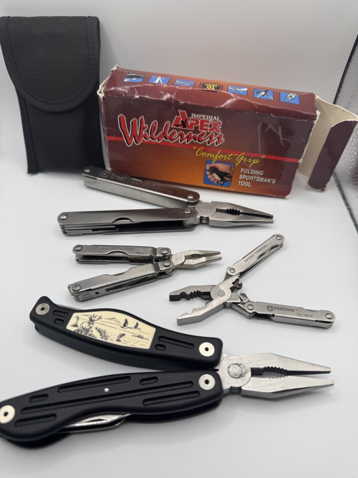 ToolZall Pocket Pro USA Sheffield 12016 Great Neck 12000 Imperial Apex APT1 Lot
