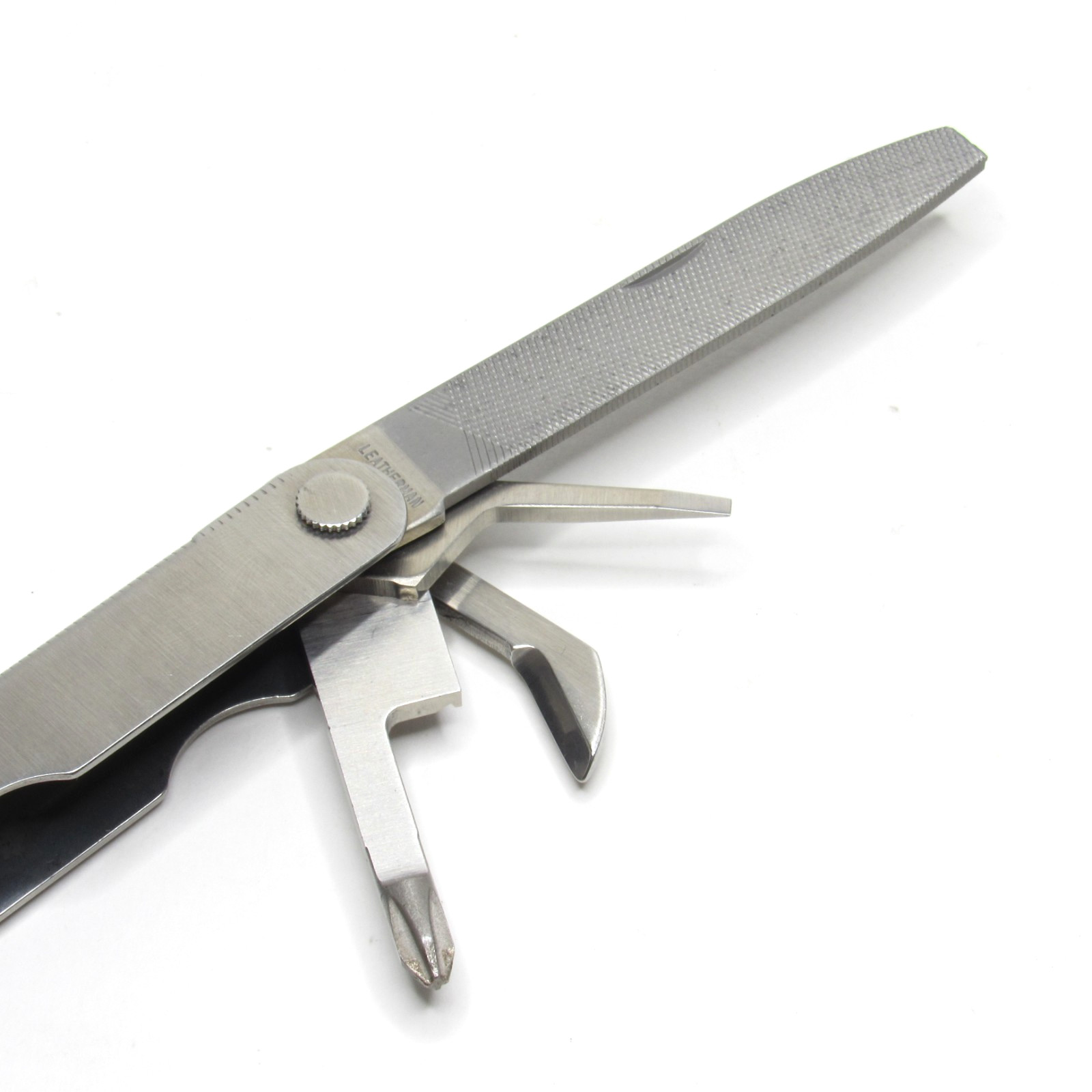 Leatherman Multi Tool w/ Leather Case Cabela’s Portland OR 09/96 Stamp Vintage