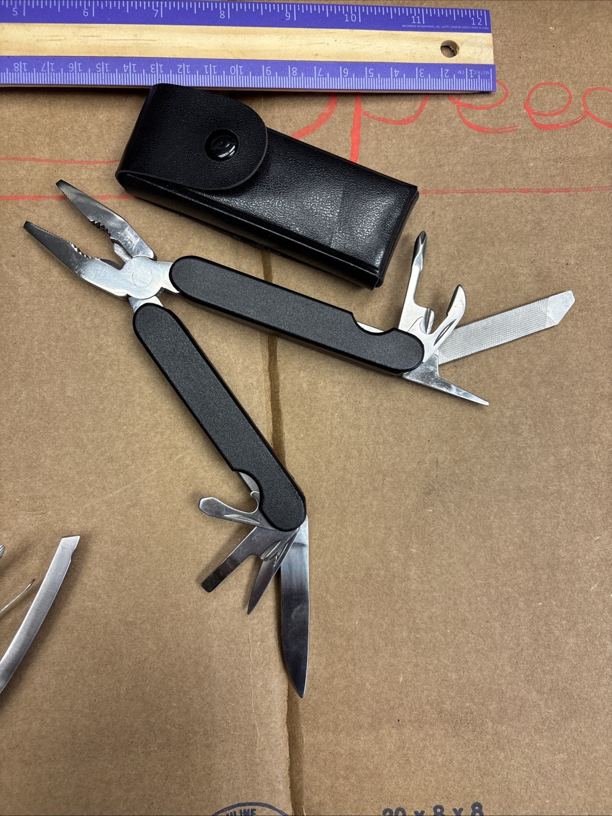 Lot of 2 Multi-Tools Camping, Hunting, Unbranded With Pouch