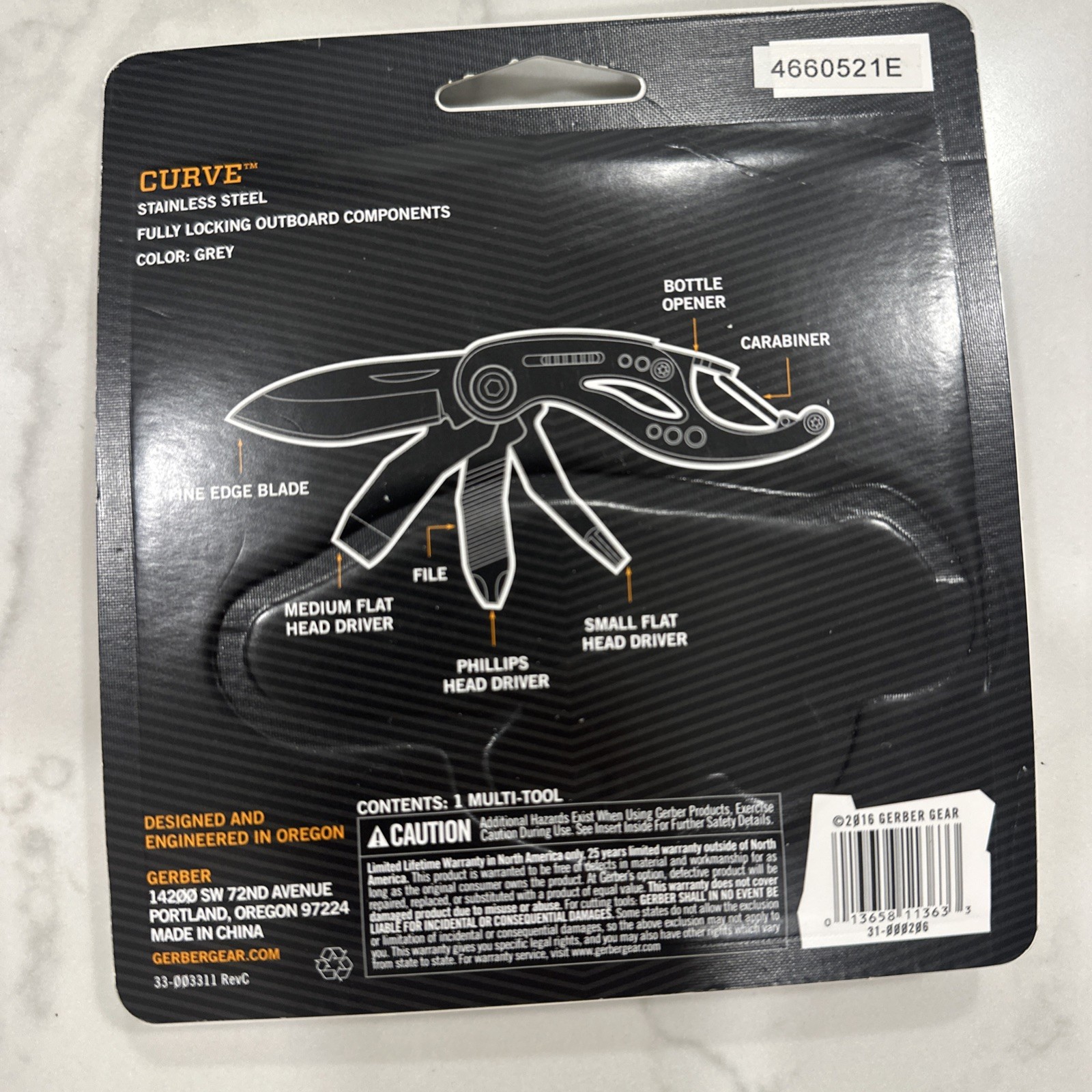 New Gerber Gear Curve Multi-Tool Screwdriver and Pocket Knife Set Keychain