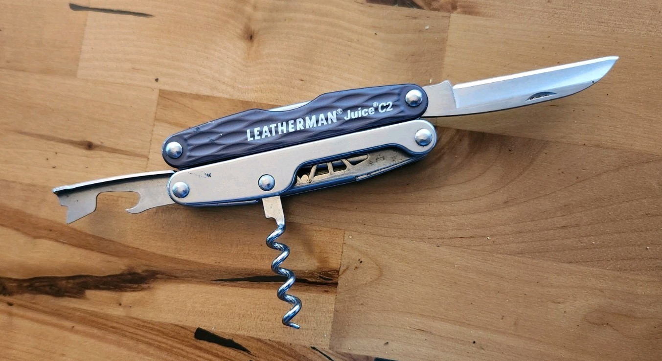 Leatherman Juice C2 Multi-Tool, Knife, Granite Gray, Retired – Excellent B93