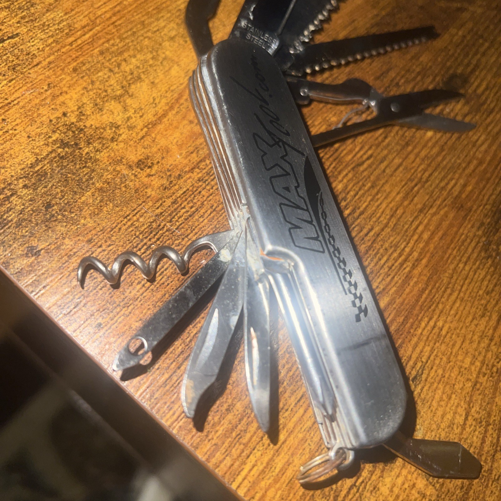 11 In 1 Multi-Tool MAX Pocket Knife w/Protective Carrying Case, Stainless Steel