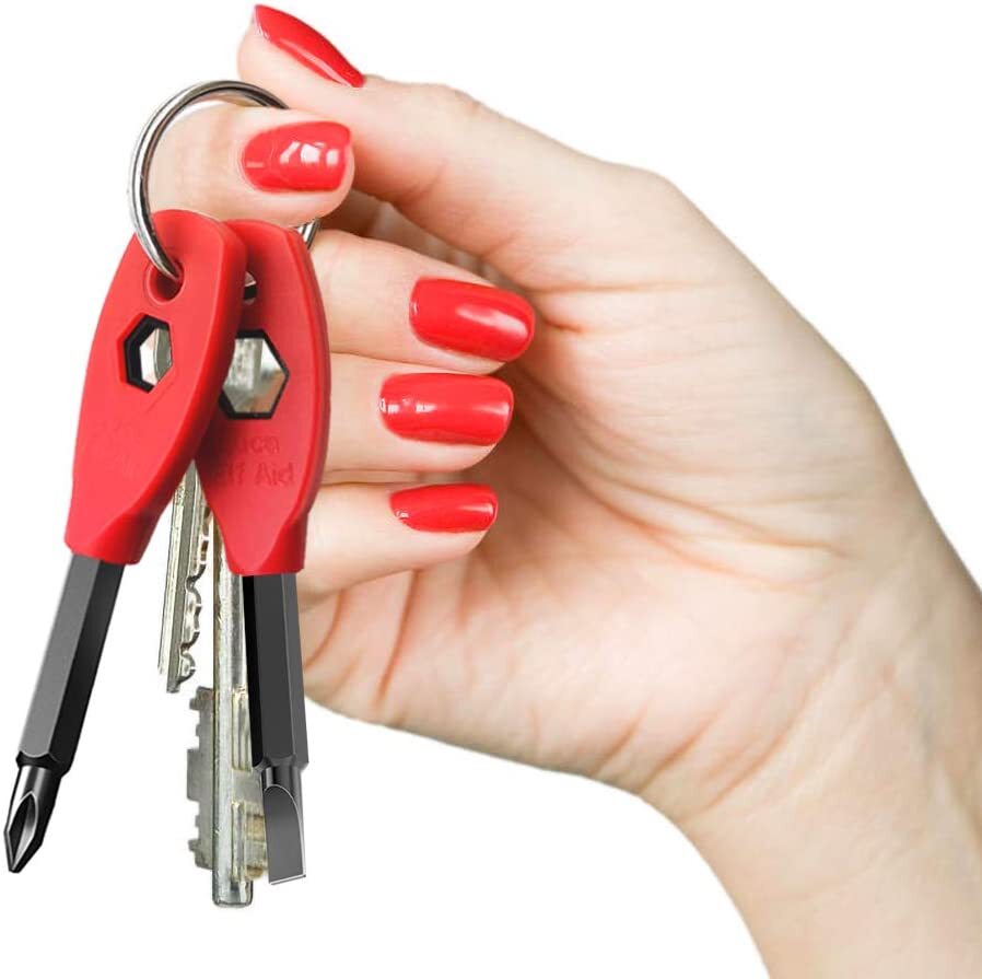 3 Luca Aid Elf Keychain Screwdriver Mens Stocking Stuffer Tool Set Gift