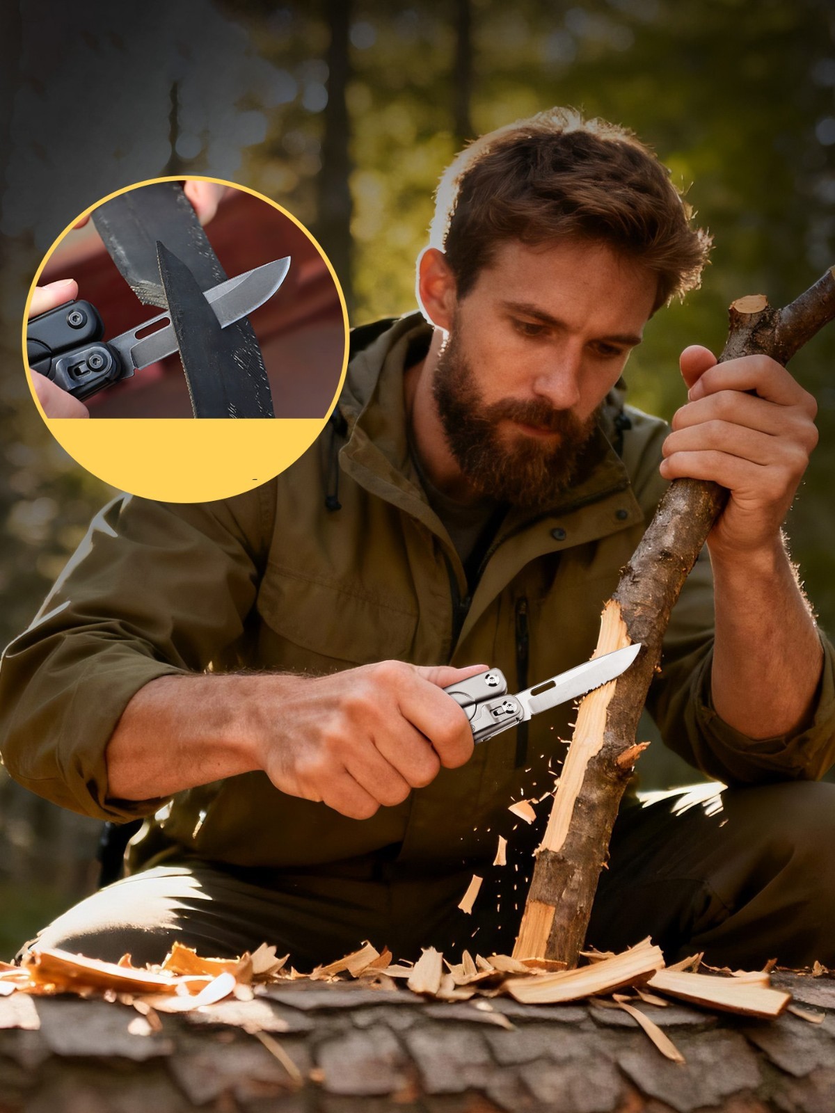 Stainless Steel Folding Multitool Pliers EDC Pocket Camping Outdoor Utility Tool