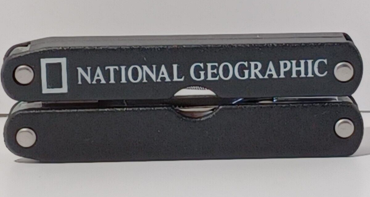 Stainless Steel 9-in-1 Multi Tool National Geographic Gift Promo Item with Case