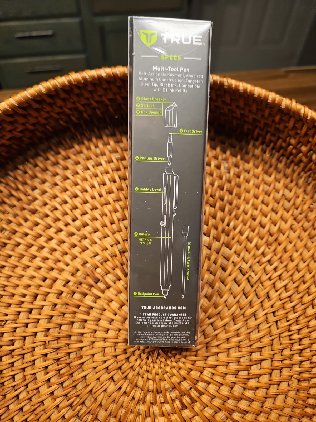 SCRYBE BOLT Multitool Pen | 8-In-1 Multitool with Ballpoint Pen, Bubble Level, 2