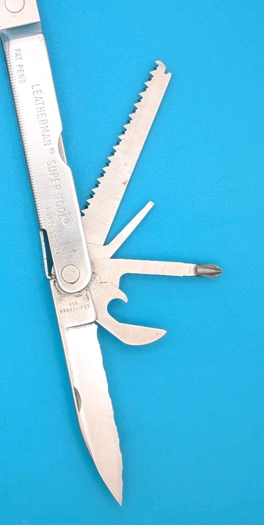 LEATHERMAN Super TOOL Multi Function Tool PLIERS, Stainless! 06/96 DATE