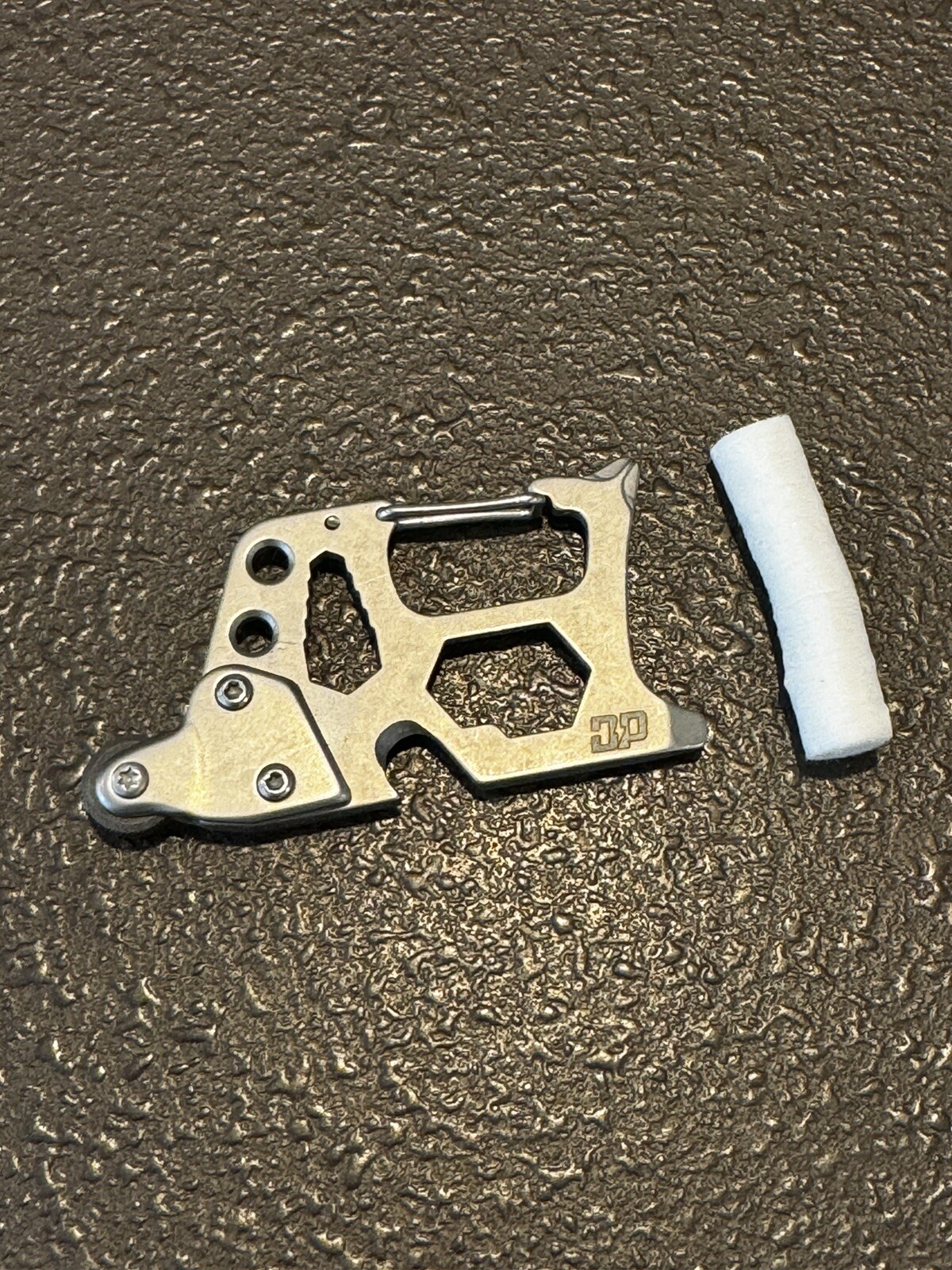DP Multitool Carabiner With Flint Wheel Fire Starter metal Great Gifts!