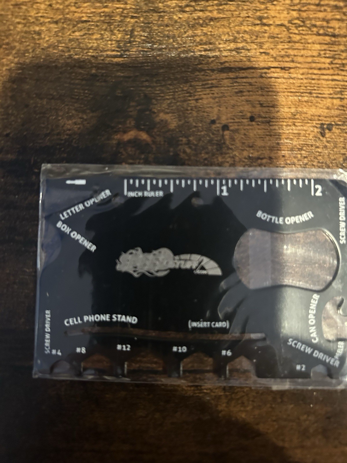 18 in 1 Wallet Multitool – Best Credit Card-Sized Tool for Emergencies – Black