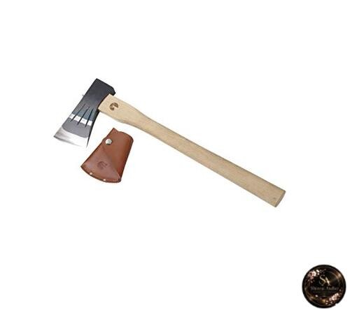 CAPTAIN STAG Hand Axe All-Steel Small Axe Long Straight 450mm Overall Length