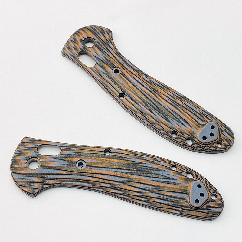1 Pair G10 Handle Scales+Supporting Shafts for Benchmade Griptilian 551/550
