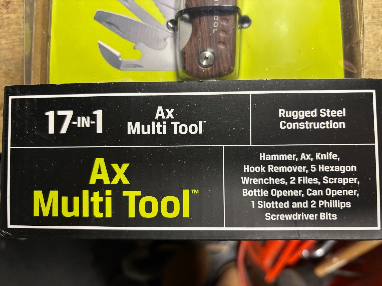 Protocol 17 in 1 Ax Multi Tool NEW in package knife wrench files scraper more