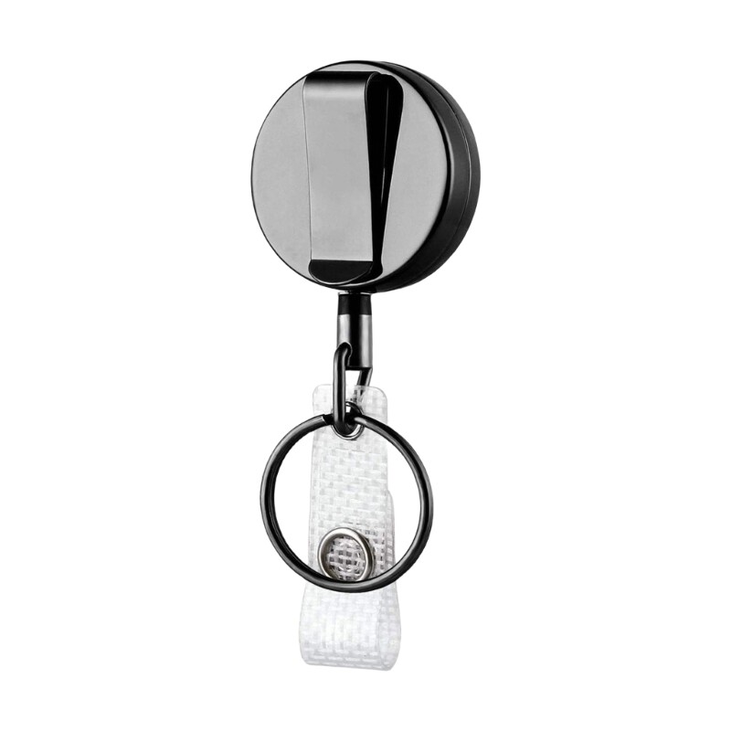 Retractable Keychain Heavy Duty Carabiner Holder Badge Reels for Office School