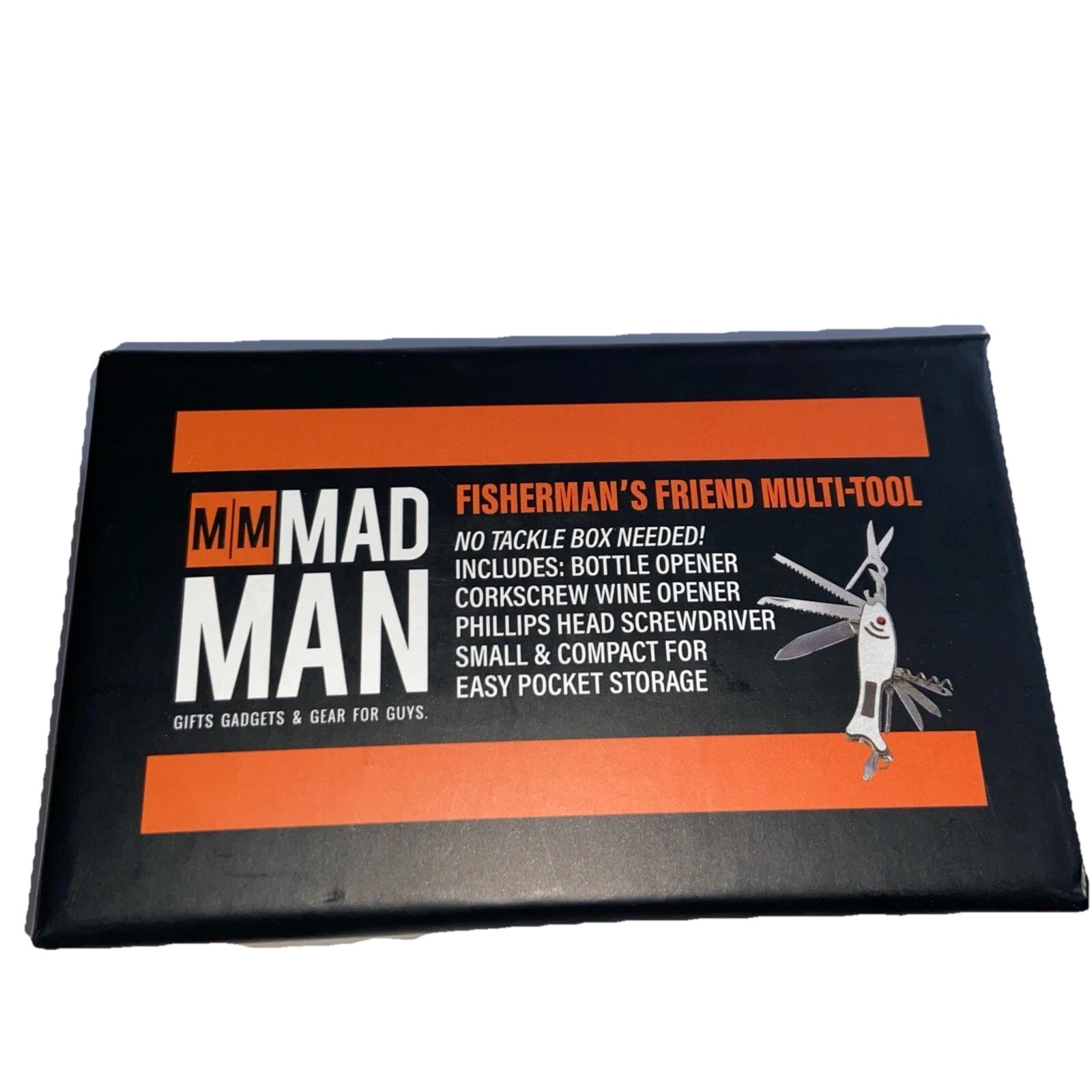 New Mad Man Fisherman’s Friend Multi-Tool Bottle Wine Opener Screwdriver Fishing