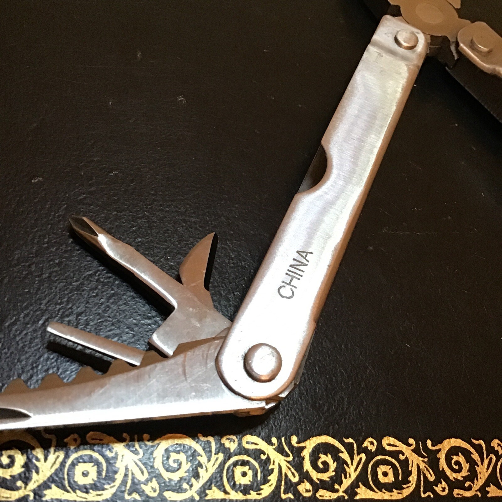 * Pro-Case® Folding Stainless Multi-Tool Knife With Black Case