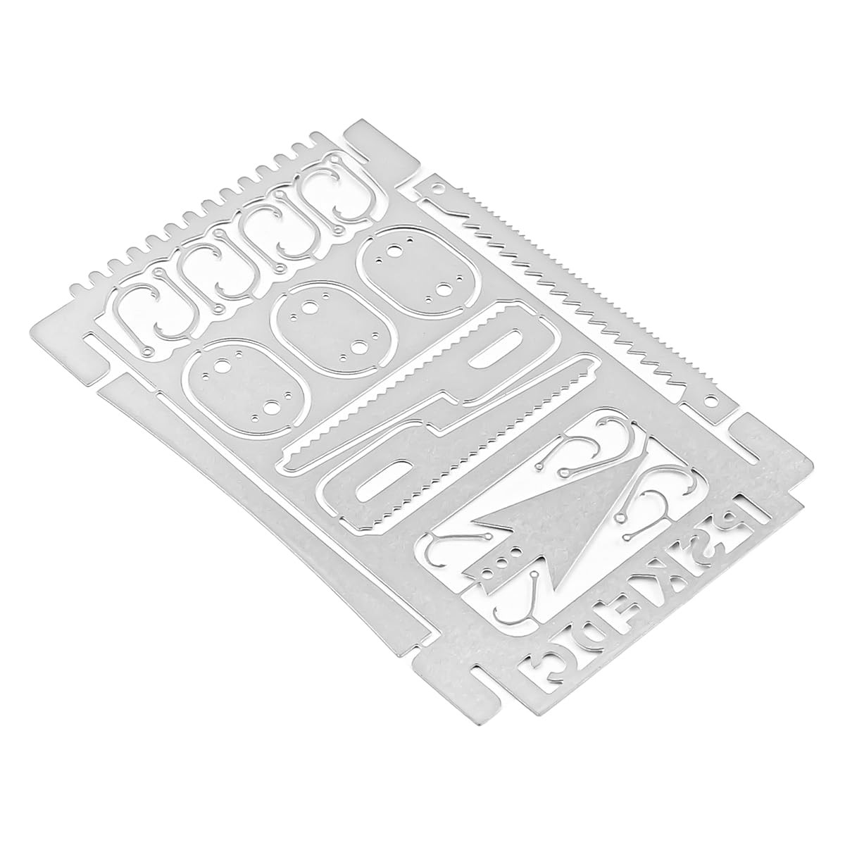 4Pcs Stainless Steel Camping Survival Card Outdoor Multifunction Tool Card …