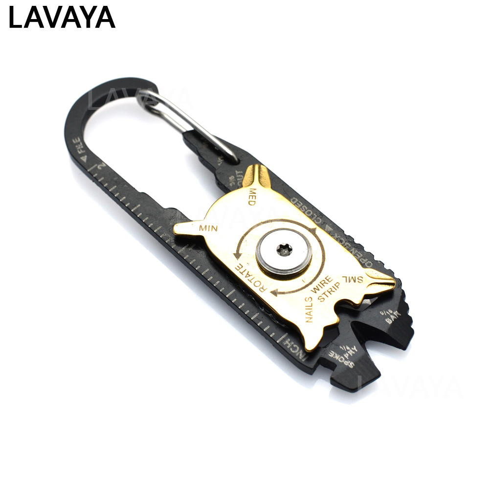 20 In 1 Stainless Steel Screwdriver Wrench Opener Keychain Pocket EDC Multi Tool