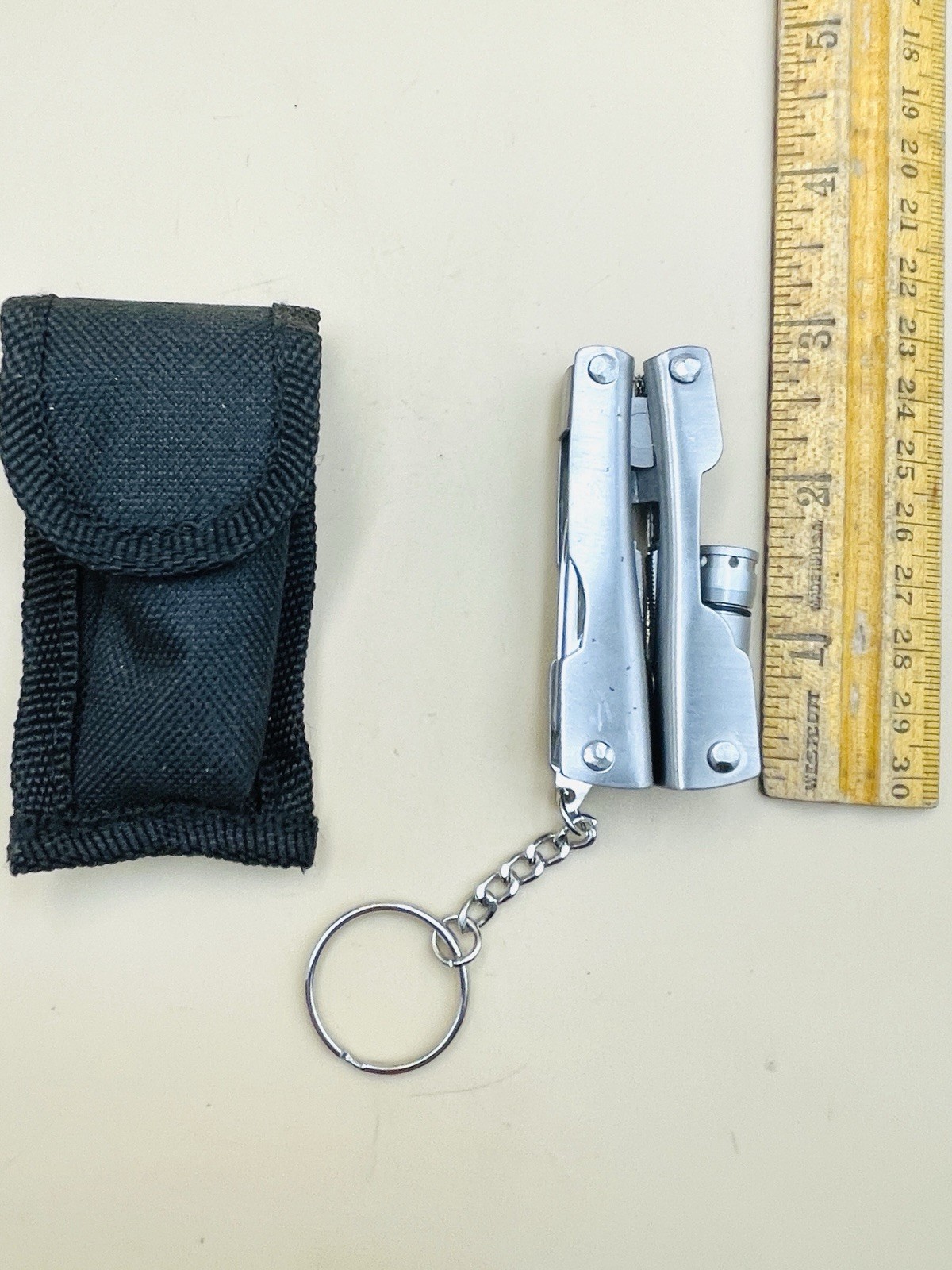 Lot of 2 Stainless Steel Multi-Tool Pliers 20-in-1 Perwin & 8-in-1 w/ Sheaths