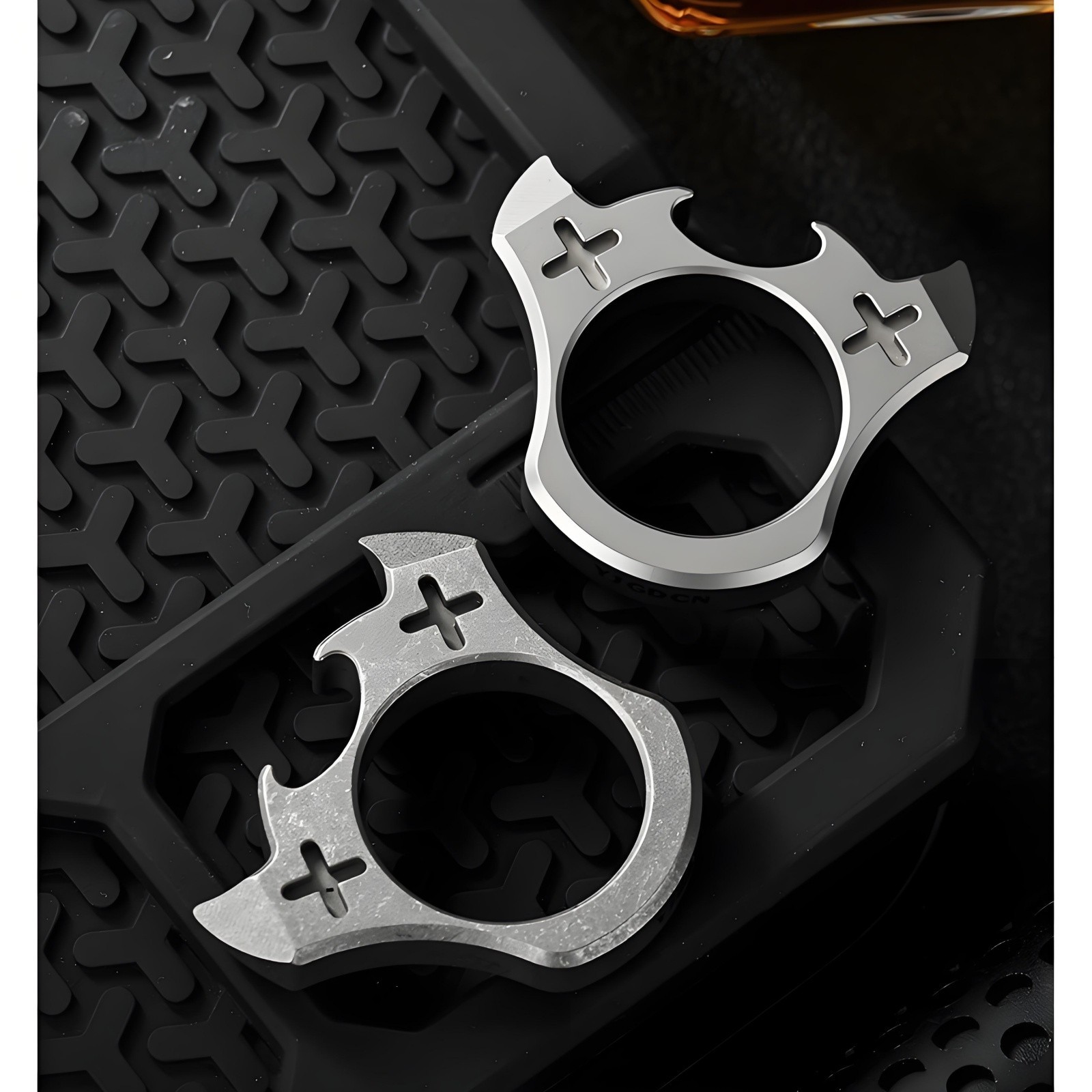 Titanium Alloy EDC Keychain Bottle Opener Ring Necklace Pocket Tool practical