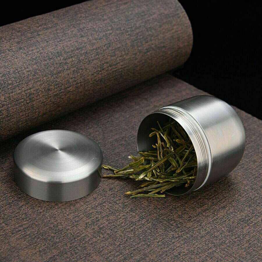 Solid Titanium Alloy Dust-proof Waterproof Jewelry Storage EDC Outdoor Tea Box