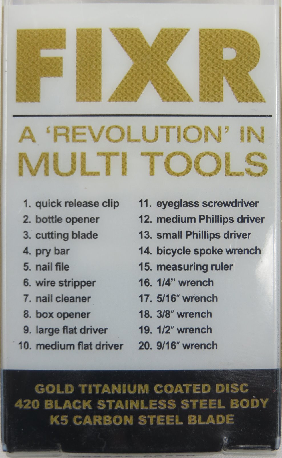 Tru Utility FIXR Tool 20 Tools in 1