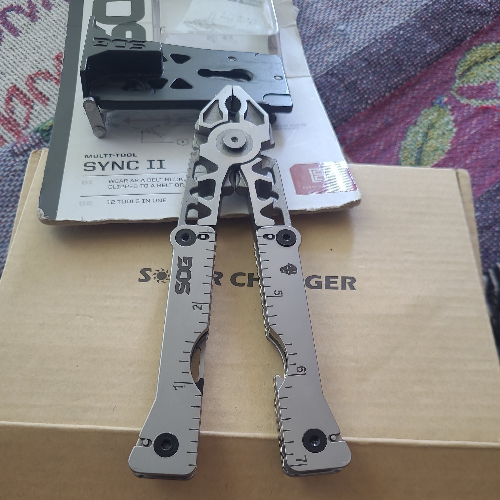SOG SYNC II MULTI TOOL belt buckle survival tool