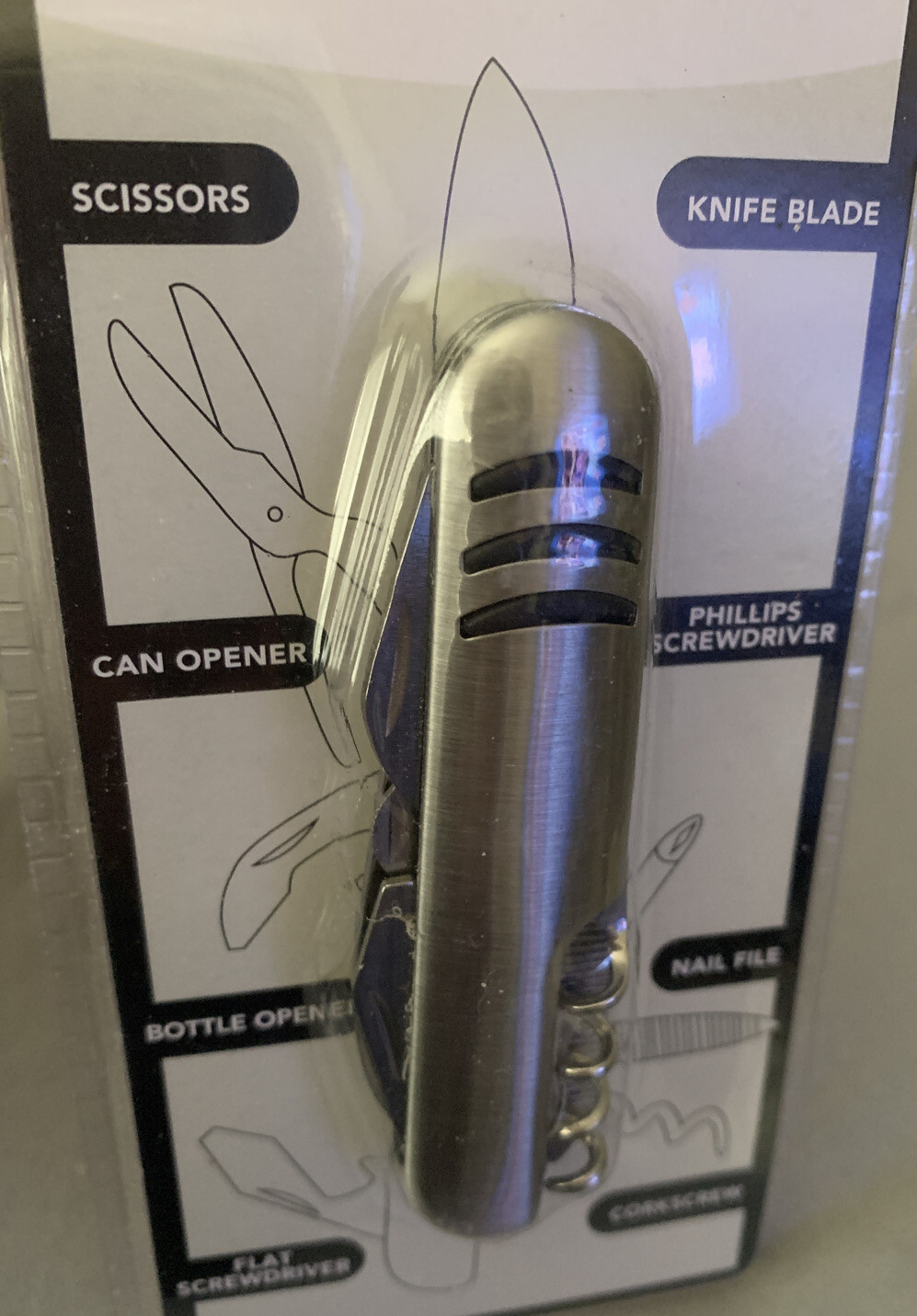 **Brand New** TOOL BENCH HARDWARE 8-IN-1 MULTI USE KNIFE MULTI USE MULTI TOOL