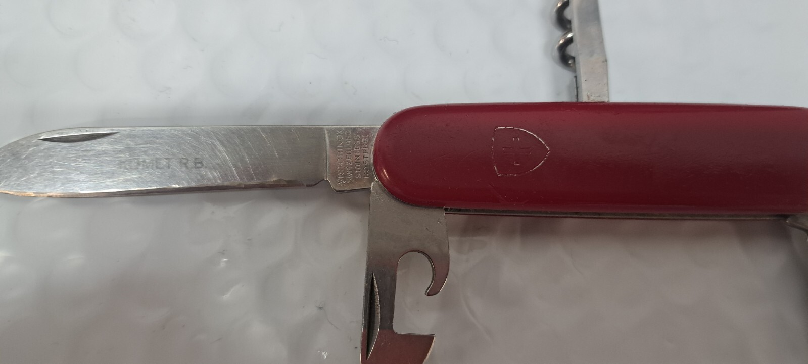 Used Victorinox Spartan 91mm Swiss Army Knife TSA actual knife pictured