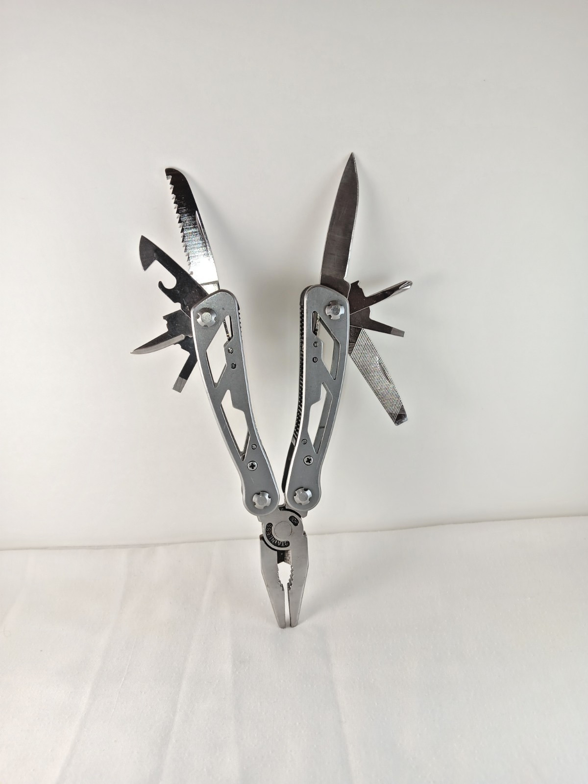 Stanley Stainless Steel 9 in 1 Combination Pliers, Knife Multitool Survival