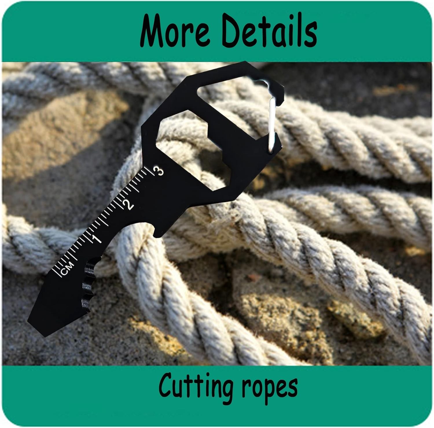 Keychain bottle opener multitool everyday carry gadget