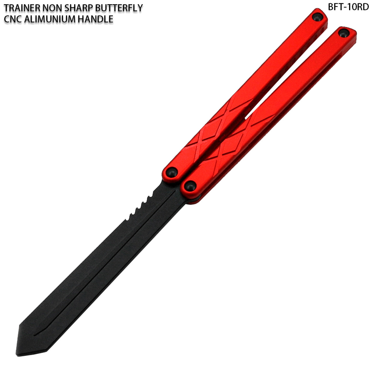 CNC Non-Sharp Professional Smooth Handle Trainer Tool Red Spear Blade