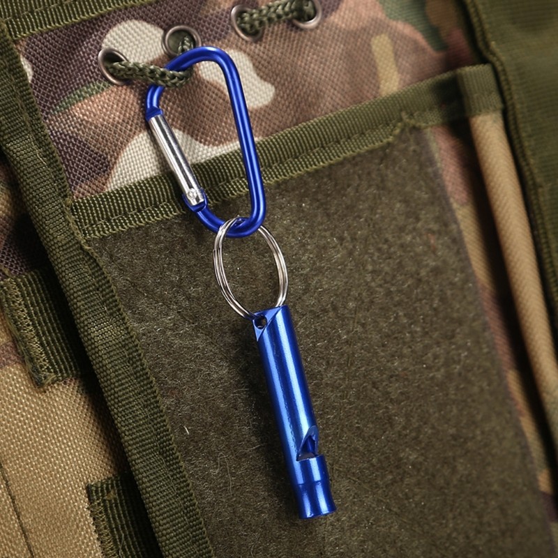 Compacts Survival Whistle With Carabiner Light weight For Backpacks Safety