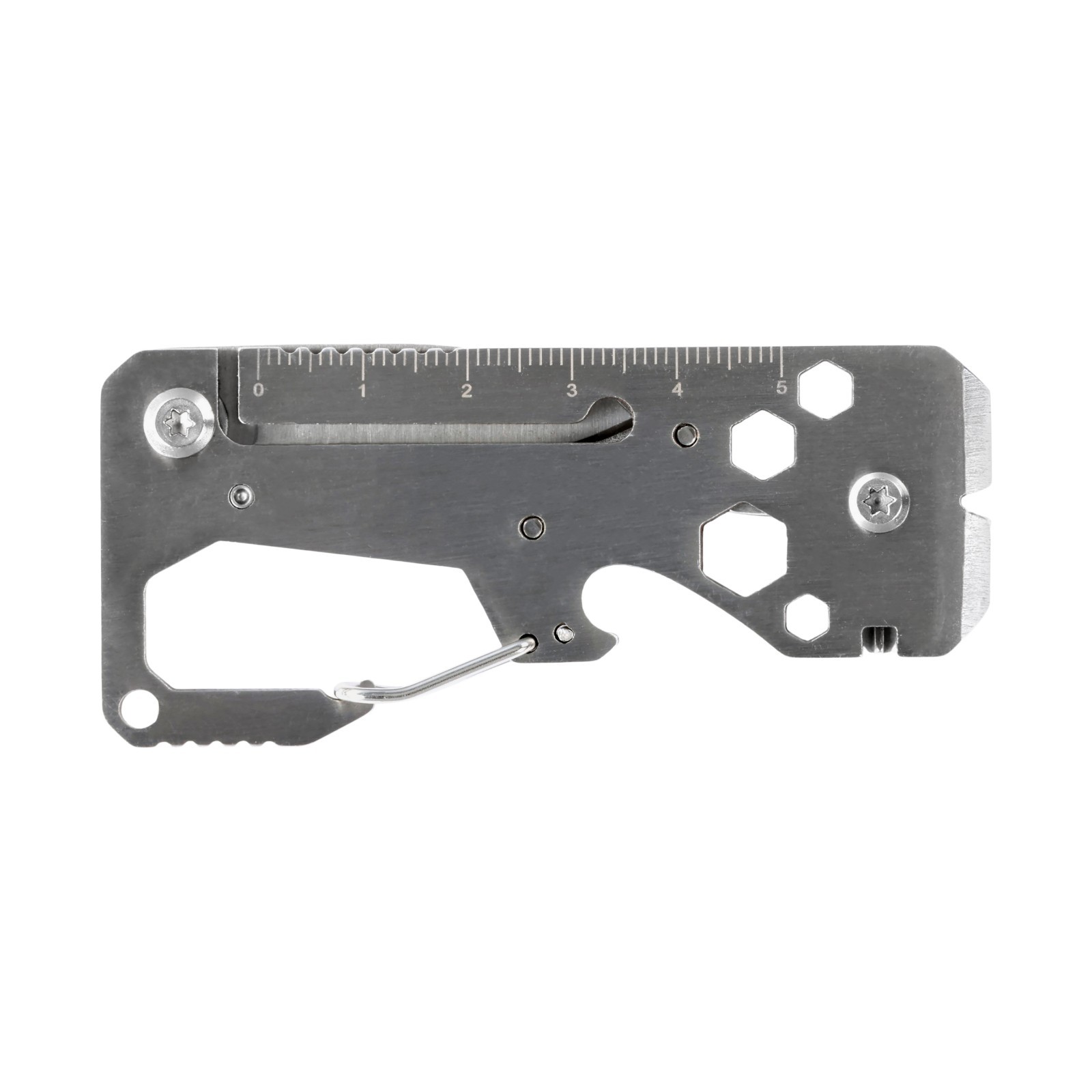 Kraken Tools 10 in 1 Stainless Steel EDC Multi Tool with Carabiner