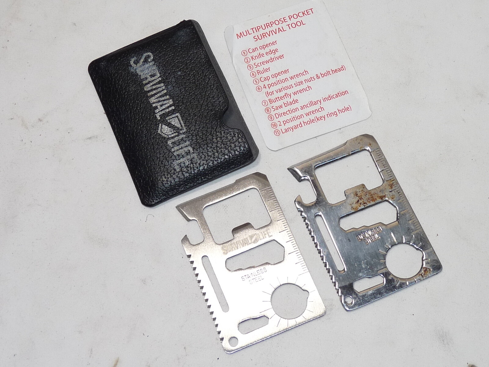 Survival Life 10-in-1 Credit Card Pocket Survival Multi-Tool