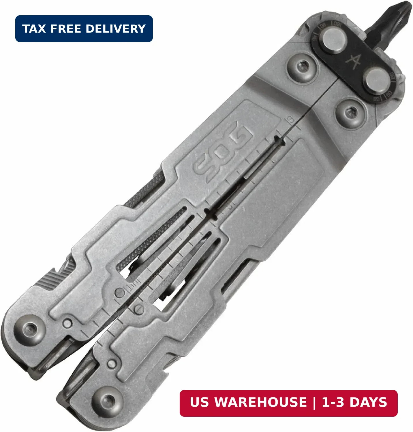 SOG PowerAccess Well-Rounded One-Handed Lightweight Daily Pocketable Stainless S
