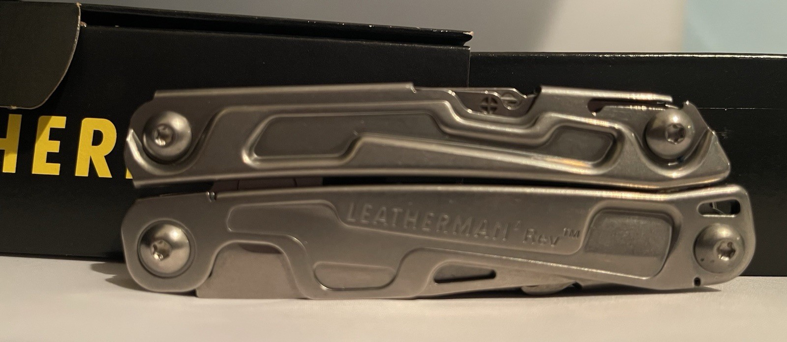 LM89 Leatherman Rev Stainless W/ Nylon Sheath